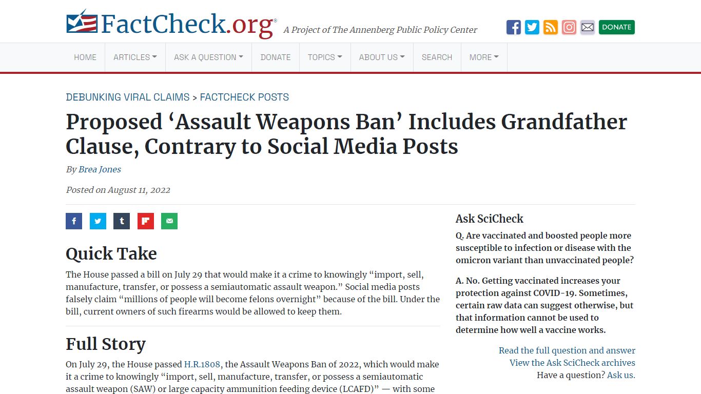 Proposed ‘Assault Weapons Ban’ Includes Grandfather Clause, Contrary to ...