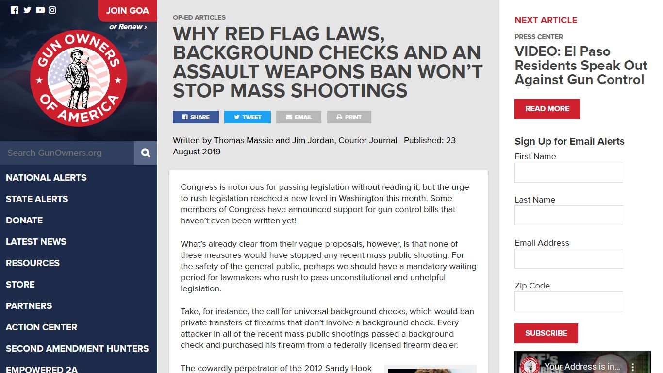 Why red flag laws, background checks and an assault weapons ban won’t ...